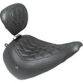 MUSTANG Wide Tripper™ Solo Seat - w/ Backrest - Diamond - Black Stitch - FXBR '23-'25 89027