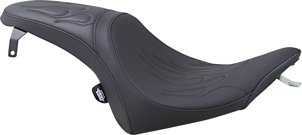 DRAG SPECIALTIES Predator Seat - Flame Stitched - Vegas 0810-1597