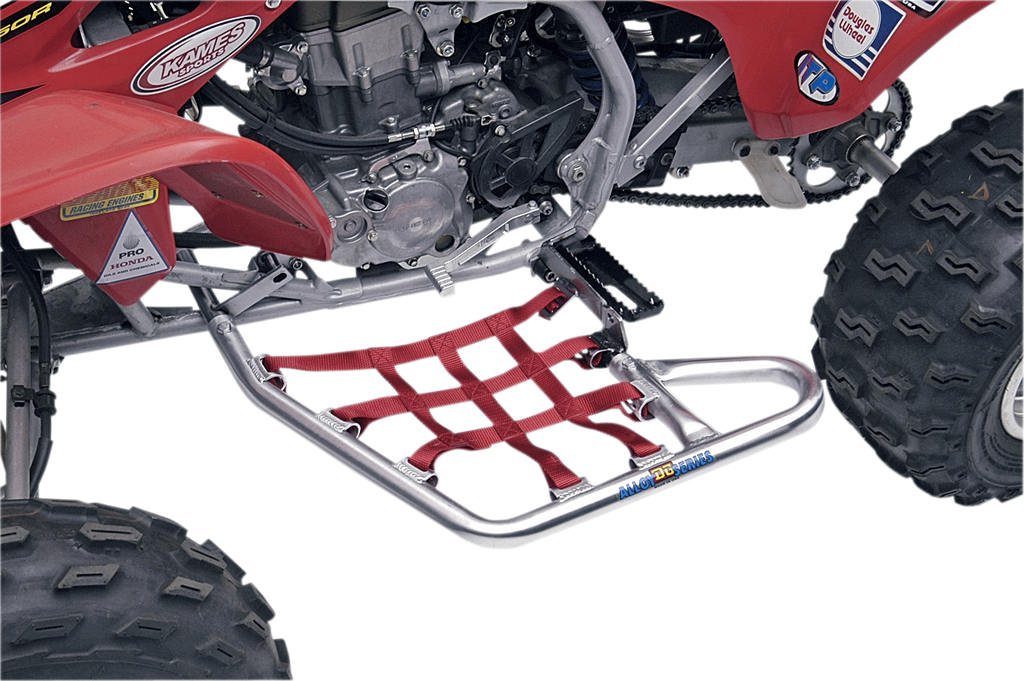 DG PERFORMANCE Nerf Bars - TRX450R - Natural/Red 60-2455