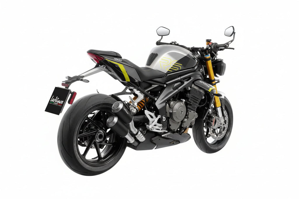 LEOVINCE - LV-10 Black Edition Slip-On Muffler - Triumph Speed Triple 1200 RR/RS/RX 15271B 1811-4920