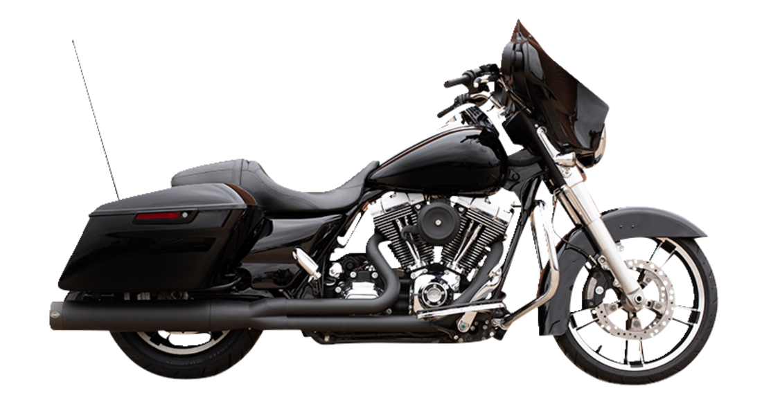 S&S CYCLE 50 State 2:1 SidewinderÂ® Exhaust - Black 550-0772B