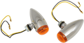 DRAG SPECIALTIES Bullet LED Marker Lights - Smooth - Amber 20-6589SALED