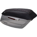 MUSTANG Deluxe Diamond Saddlebag Lid Cover - Black w/ Dark Cherry Stitch - FLH/FLT '23-'25 88470DC