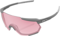 100% Racetrap Sunglasses - Soft Tact Stone - HiPER Coral Lens 61037-289-79