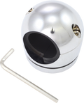 DRAG SPECIALTIES Handlebar Mount Clock - Chrome - For 1.25" Bar BLACK/SILVER FACE O91-6822N