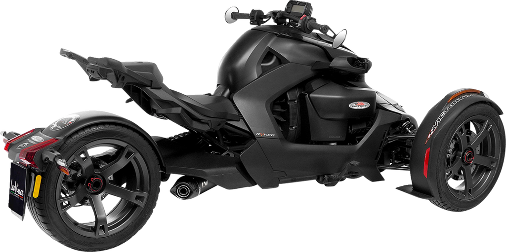 LEOVINCE LV One EVO Slip-On Muffler - Black Edition for CAN-AM RYKER 600 SPORT/RALLY/ACE 2019 - 2024 14404EB