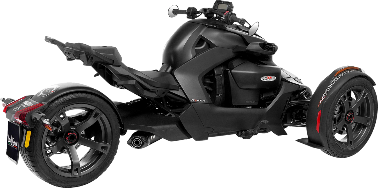 LEOVINCE LV One EVO Slip-On Muffler - Black Edition for CAN-AM RYKER 600 SPORT/RALLY/ACE 2019 - 2024 14404EB