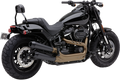 COBRA Black El Diablo Mufflers for Fat Bob 6046B