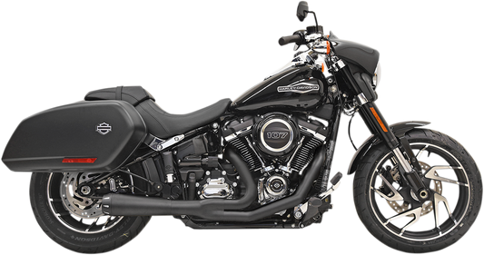 BASSANI XHAUST 2:1 Exhaust - Black 1S81RB