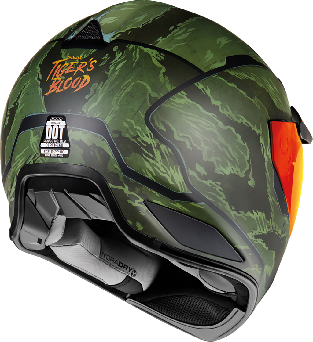 ICON Domain™ Helmet - Tiger's Blood - Green - XS 0101-14923
