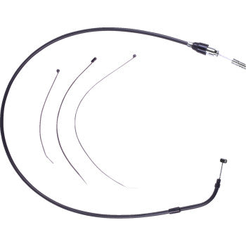 DRAG SPECIALTIES Quick Connect Clutch Cable - Upper - Black/Black 0652-3191