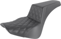 SADDLEMEN Step-Up Seat - Front Lattice Stitch - Black 818-33-172