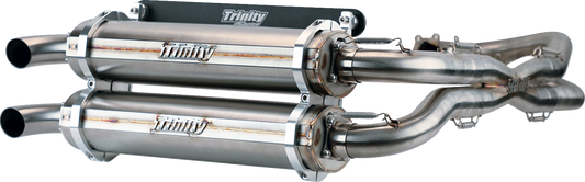 TRINITY RACING Stainless Steel Exhaust System RZR XP 1000 FULL SYSTEMTR-4119D-SS