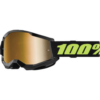 100% Strata 2 Goggle - Solar Eclipse - True Gold Mirror  50028-00022