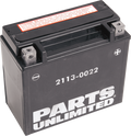Parts Unlimited Agm Battery - Ytx20hl-Bs .948 L Ctx20hl-Bs