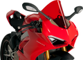 PUIG HI-TECH PARTS Race Windscreen - Red - Ducati 9690R