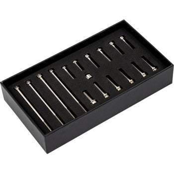 TRASK Bitchin' Bolts Hardware Kit - Titanium - M8 - Primary Cover TM-1050-G
