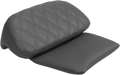 SADDLEMEN Cover - Chopped Tour-Pak Pad - Lattice Stitched - Black 11886-LS