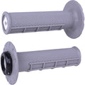 ODI Half Waffle v2.1 Lock-On Grips - ATV/MX - Soft Gray/Black J33HWG-B