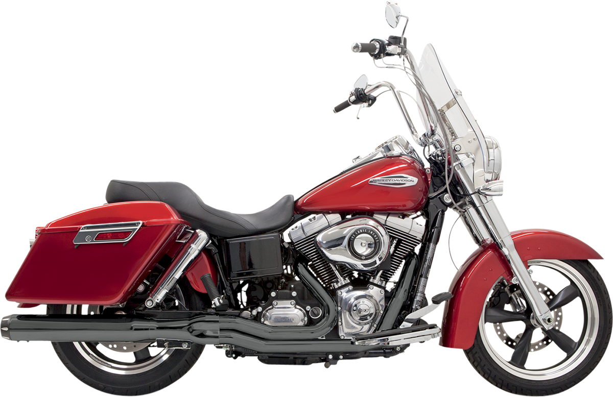 BASSANI XHAUST 2:1 Exhaust - Black - FLD 1D28RB