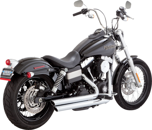 VANCE & HINES Big Shots Staggered Exhaust System - Chrome 17338