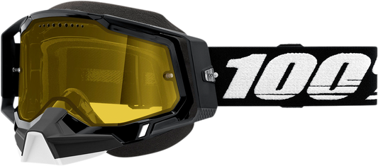 100% Racecraft 2 Snow Goggles - Black - Yellow 50011-00001