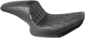 LE PERA Kickflip Seat - Diamond - Black - FXR '82-'94 L-598DM
