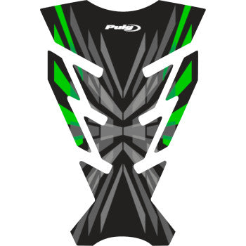 PUIG HI-TECH PARTS Challenge Tank Pad - Green 21752V