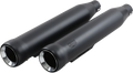 COBRA 3" Neighbor Hater Mufflers for '91-'17 Dyna - Black N/F FXDF/FXDLS,10-17FXDWG 6045B