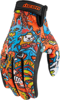 ICON Hooligan™ Redoodle Gloves - Blue - 3XL 3301-4425