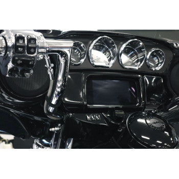 FAT BAGGERS INC. EZ Install Upper Clutch Cable - FLHX/FLTR - Stock - Braided Stainless Steel/Chrome 108000-C