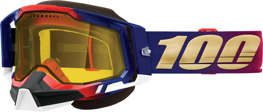 100% Racecraft 2 Snow Goggles - United - Yellow 50011-00006