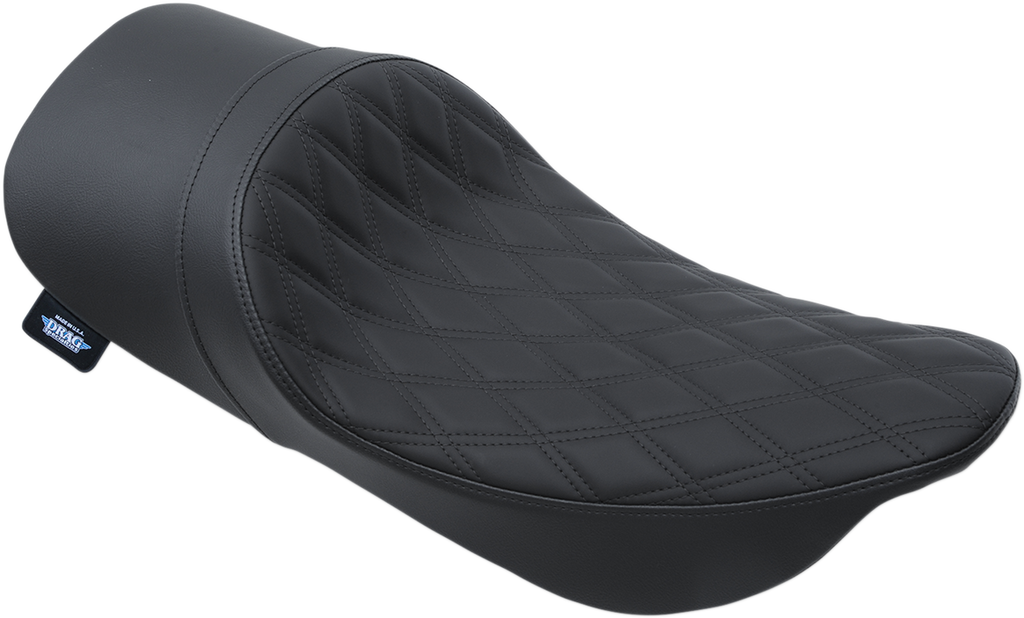 DRAG SPECIALTIES Low Profile Solo Seat - Forward Positioned - Double Diamond 0801-1159