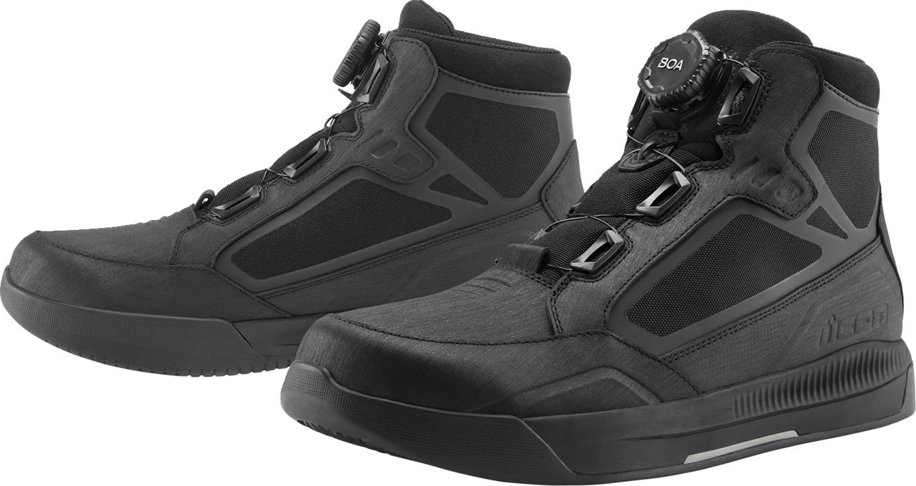 ICON Patrol 3™ Waterproof Boots - Black - Size 8.5 3403-1282