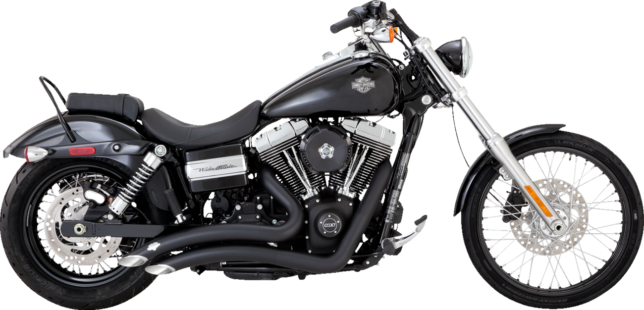 VANCE & HINES Big Radius Exhaust System - Black Low Rider   43371