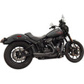 BASSANI XHAUST 2-into-1 Ripper Exhaust System with Megaphone Muffler - Short - Black - 49-State - M8 Softail 1S75RBE