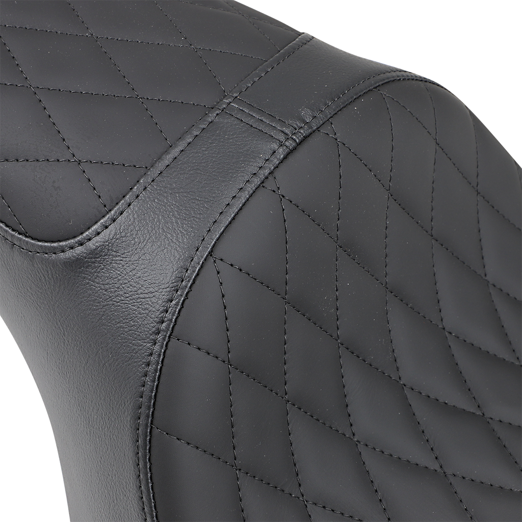 DRAG SPECIALTIES Caballero 2-Up Diamond Seat - '04-'22 XL NO RUBBER BUMPERS 0804-0669