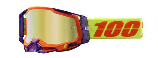 100% Racecraft 2 Goggles - Panam - Gold Mirror 50010-00021