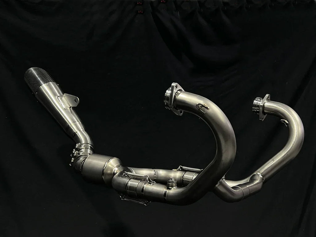 Vandemon  BMW R NINET Titanium Exhaust System with Brushed Headers 2014-2023 BMWRNINETTIEXHBRB VA-22