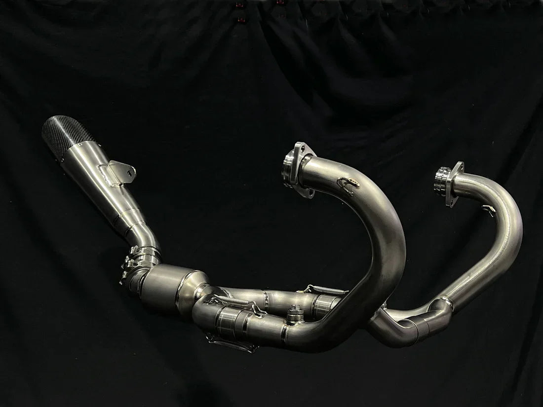 Vandemon  BMW R NINET Titanium Exhaust System with Brushed Headers 2014-2023 BMWRNINETTIEXHBRB VA-22