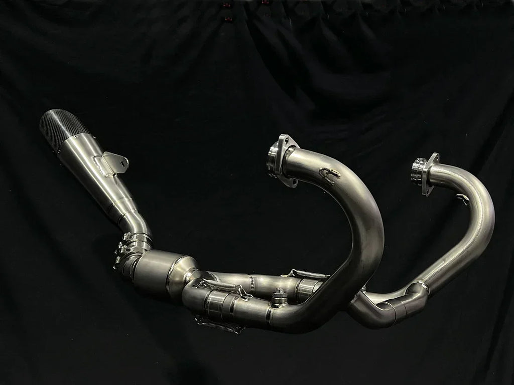 Vandemon  BMW R NINET Titanium Exhaust System with Brushed Headers 2014-2023 BMWRNINETTIEXHBRB VA-22
