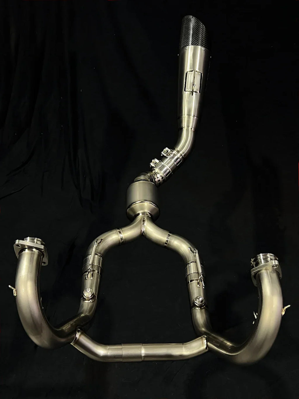 Vandemon  BMW R NINET Titanium Exhaust System with Brushed Headers 2014-2023 BMWRNINETTIEXHBRB VA-22