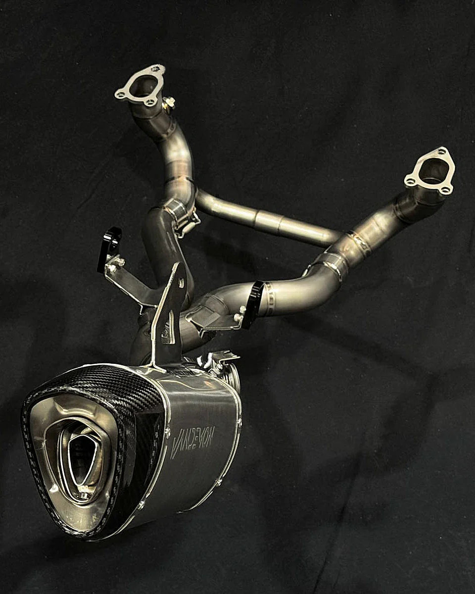 Vandemon  BMW R1300GS  2023-2025 Adventure Titanium Exhaust System with OEM Valve BMWR1300GSTIEXHA VA-26