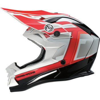 MOOSE OFFROAD MR3 Helmet - F.A.F. - White/Black/Red - Large 0110-8935