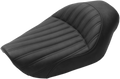 SADDLEMEN Knuckle Solo Seat - Ribbed - Black - FXD '96-'03 896-04-0023