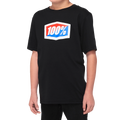 100% Youth Official T-Shirt - Black - XL 20001-00003