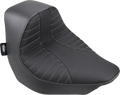 DRAG SPECIALTIES EZ-Solo Seat - Scorpion Stitch - Silver Thread - Vinyl - FLFB/S '18-'22 ACT EZ-ON MOUNT STYLE 0802-1186