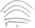 DRAG SPECIALTIES Oil Line Kit - Stainless Steel - FXR 606004