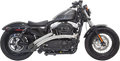 BASSANI XHAUST Radial Sweeper Exhaust - Chrome - Chrome - '14-'19 XL 1X2FC