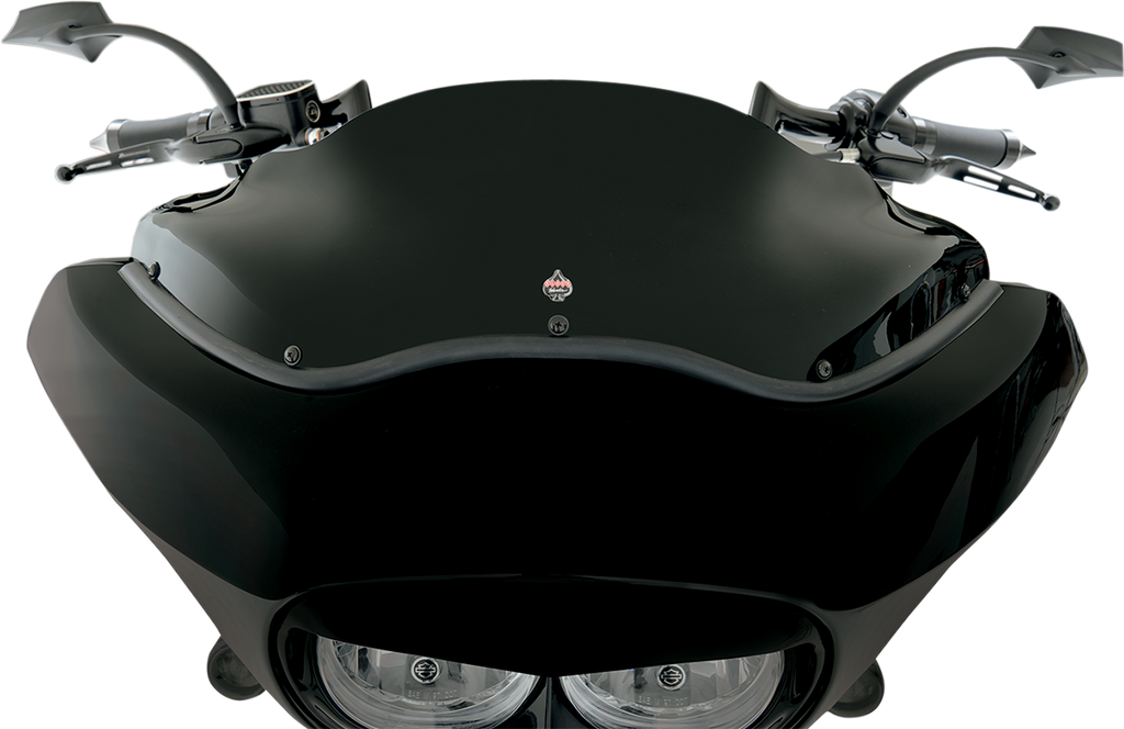 KLOCK WERKS Flare™ Windshield - 8" - Black - '98-'13 FLTR KWW-01-0190